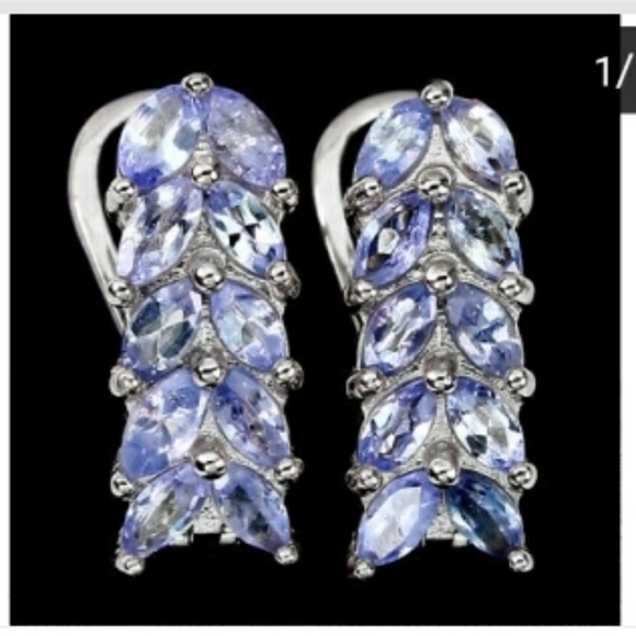 Genuine Tanzanite Gemstone Earrings U5
